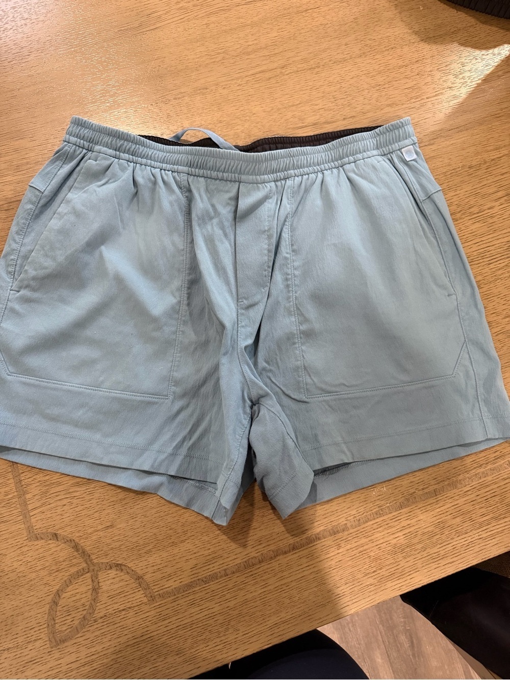 lululemon athletica Light Blue Athletic Drawstring Shorts